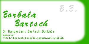 borbala bartsch business card